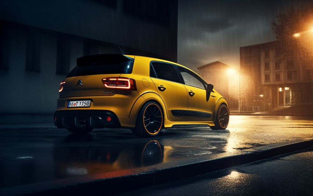 C4 Picasso version racing sous une pluie fine
#MidJourney
